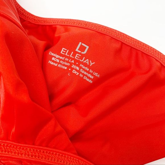 ELLEJAY Kristin One Piece Swimsuit Red Size Large - Picture 7 of 7